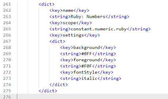 Ruby Syntax highlight preview