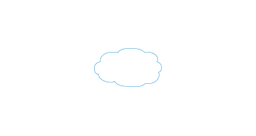 { A [label = '', shape = 'cisco.cloud']; }