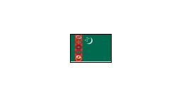 { A [label = "", shape = "nationalflag.turkmenistan"]; }