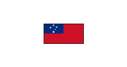 { A [label = "", shape = "nationalflag.samoa"]; }