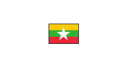 { A [label = "", shape = "nationalflag.myanmar"]; }