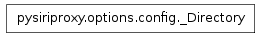 Inheritance diagram of pysiriproxy.options.config._Directory