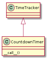 TimeTracker <|-- CountdownTimer
CountdownTimer : __call__()